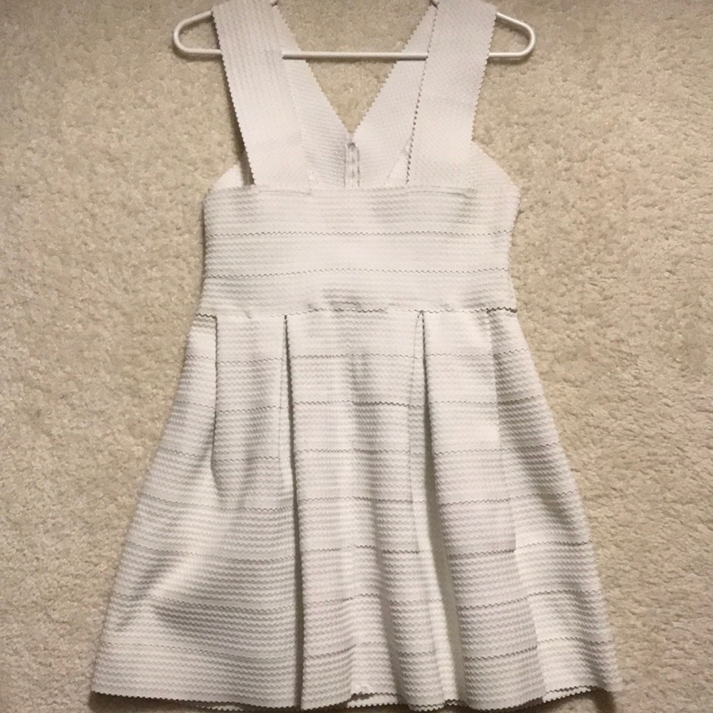 White Ribbed Dress - Picture 2 of 4